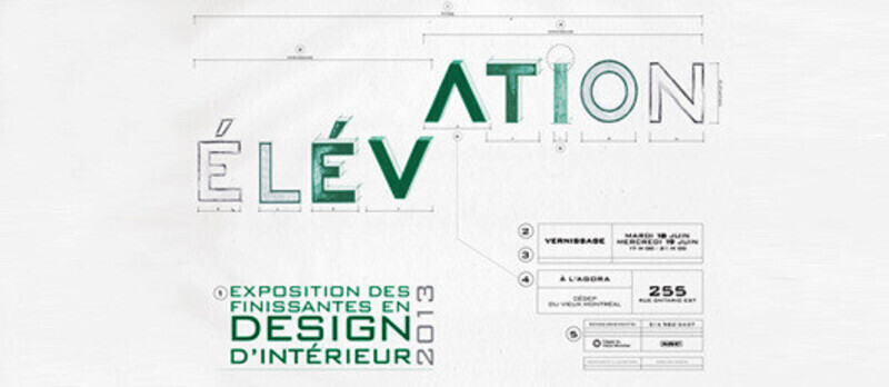 Newsroom | v2com-newswire | Newswire | Architecture | Design | Lifestyle - Press release - Élévation - Exposition des finissantes en design d’intérieur du Cégep du Vieux Montréal - Cégep du Vieux Montréal