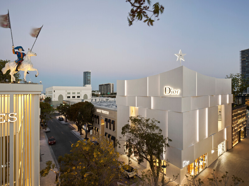 Salle de presse | v2com-newswire | Fil de presse | Architecture | Design | Art de vivre - Communiqué de presse - Façade de Dior Miami - Barbarito Bancel Architectes