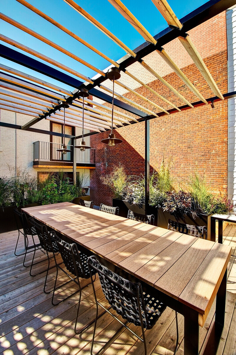 Salle de presse | v2com-newswire | Fil de presse | Architecture | Design | Art de vivre - Communiqué de presse - Terrasse VF: variations spatiales sur quatre paliers - Martine Brisson designer d'intérieur