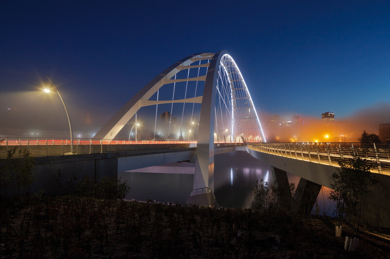 Press kit - Press release - The iconic new Walterdale Bridge connects the city, nature, and people - DIALOG