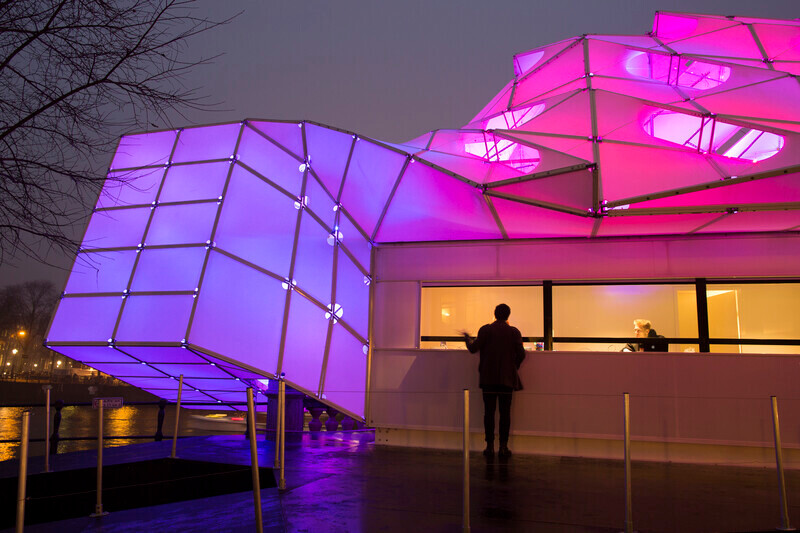Salle de presse | v2com-newswire | Fil de presse | Architecture | Design | Art de vivre - Communiqué de presse - Pavillon Eye_Beacon - UNStudio & MDT Sonnenschutzsysteme GmbH