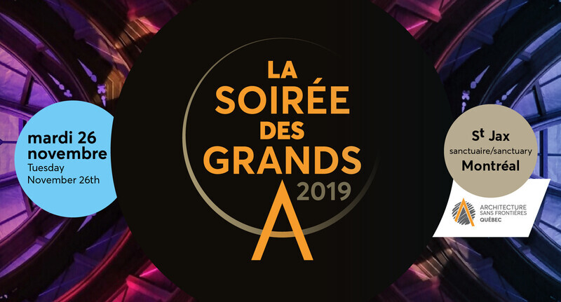 Newsroom | v2com-newswire | Newswire | Architecture | Design | Lifestyle - Press release - Join us for the 2019 'Soirée des Grands A'! - Architecture Without Borders Quebec