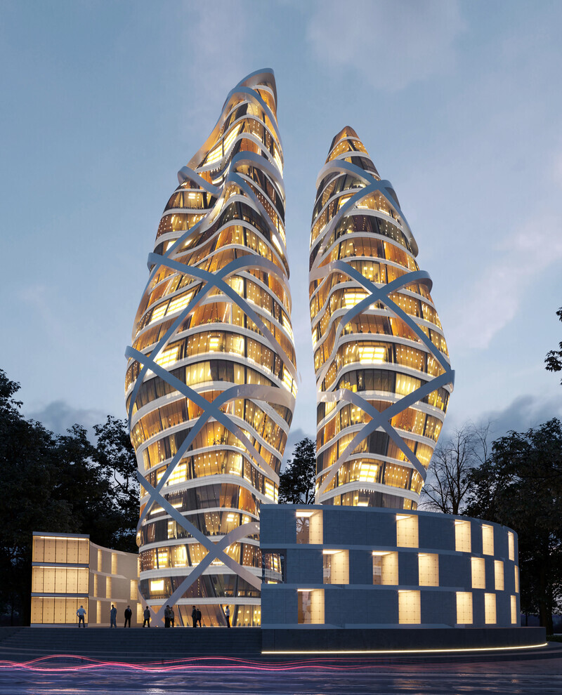 Salle de presse | v2com-newswire | Fil de presse | Architecture | Design | Art de vivre - Communiqué de presse - Le projet « Towers of Love » - Alva Roy Architects