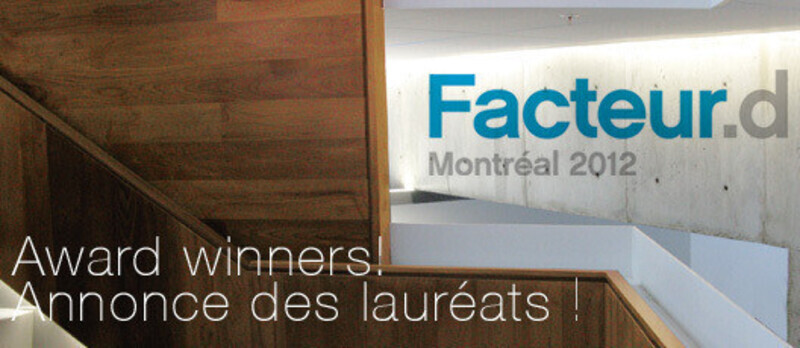 Newsroom | v2com-newswire | Newswire | Architecture | Design | Lifestyle - Press release - After a Day Rich in Content, the 7 Facteur D Award Winners are Announced - Mission Design