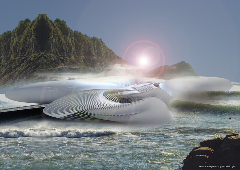 Newsroom | v2com-newswire | Newswire | Architecture | Design | Lifestyle - Press release - Harmonic Turbine Tidal Hotel - Margot Krasojević Architects