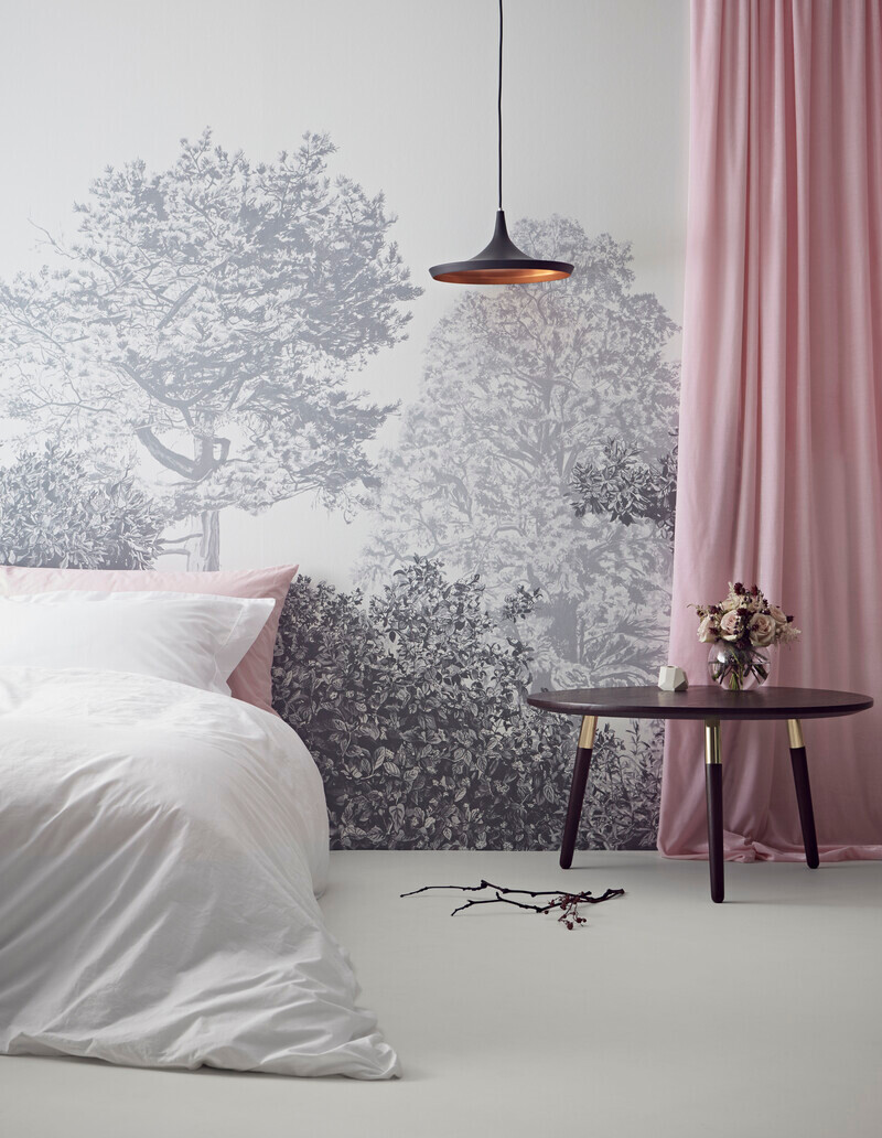 Newsroom | v2com-newswire | Newswire | Architecture | Design | Lifestyle - Press release - Sian Zeng’s Hua Trees Mural Collection Immerses Viewers into a Lush Forest Landscape - Sian Zeng