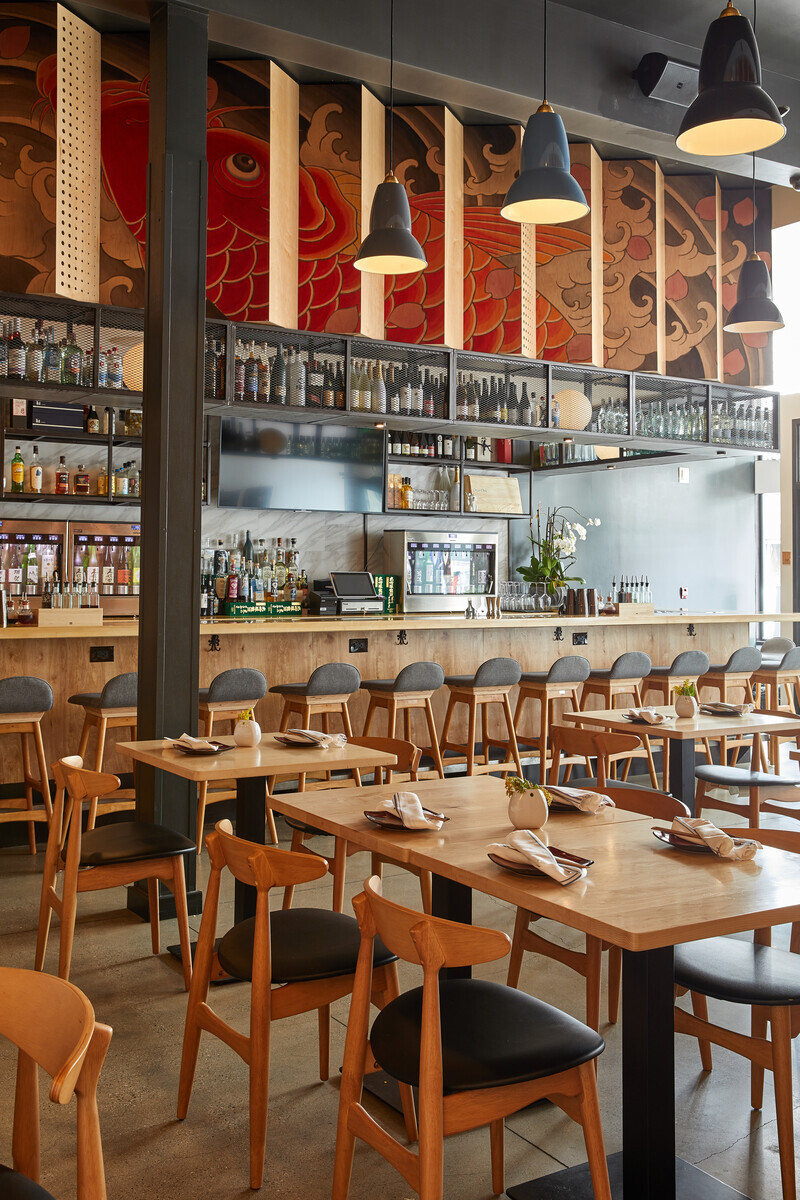 Newsroom | v2com-newswire | Newswire | Architecture | Design | Lifestyle - Press release - Ancient Art of Japanese Tattooing Inspires Latest Little Tokyo Restaurant in Los Angeles - Wick Architecture & Design + LAND Design Studio