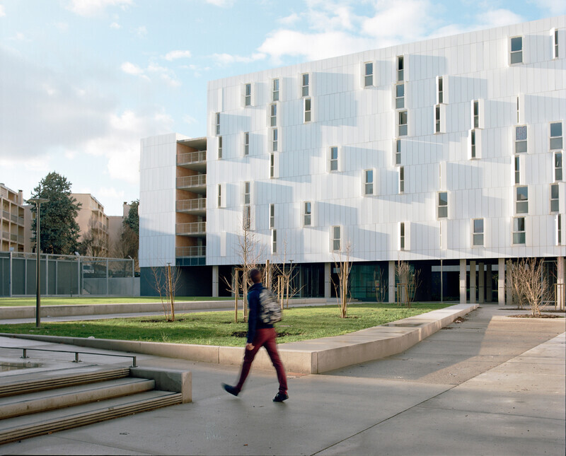 Salle de presse | v2com-newswire | Fil de presse | Architecture | Design | Art de vivre - Communiqué de presse - Résidence universitaire Olympe de Gouges - ppa • architectures + Scalene + AFA