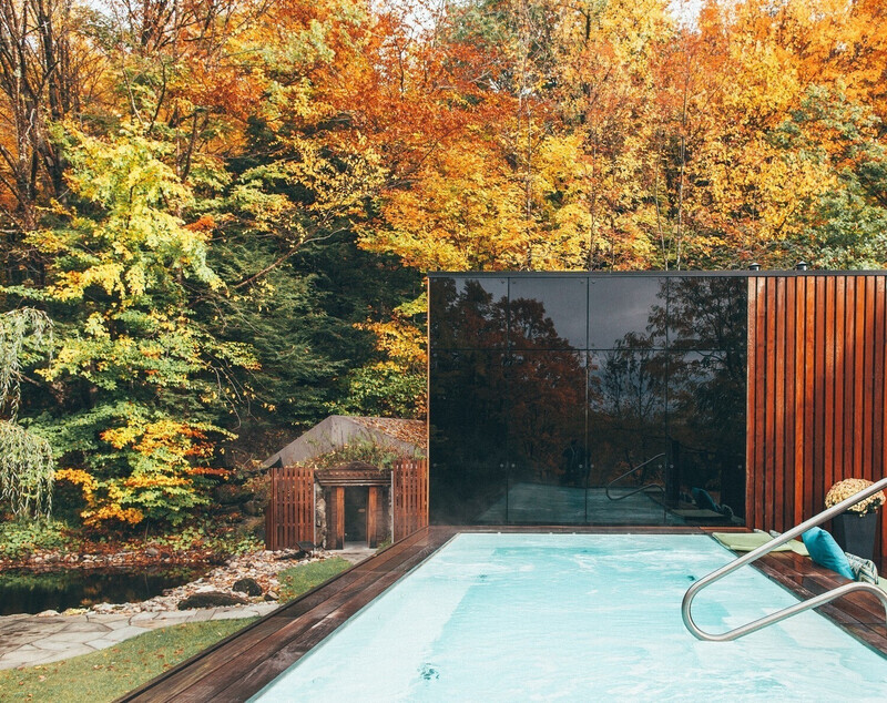 Dossier de presse - Communiqué de presse - The PavillonOuest: a New Relaxation Space at BALNEA spa + réservethermale Bromont, Canada - BALNEA Spa + réserve thermale