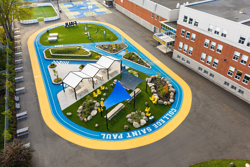 Press kit - Press release - Collège Saint-Paul: Bringing the Indoor Outdoors - Taktik design
