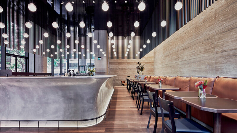 Salle de presse | v2com-newswire | Fil de presse | Architecture | Design | Art de vivre - Communiqué de presse - Installation d'éclairage personnalisée d'ADesignStudio pour le  BarLume - ADesignStudio