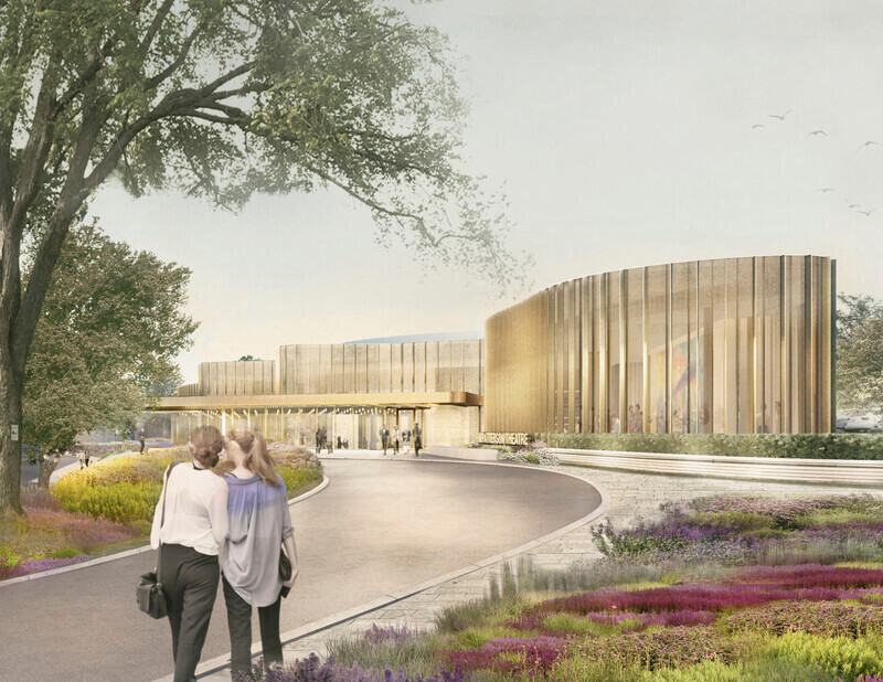 Newsroom | v2com-newswire | Newswire | Architecture | Design | Lifestyle - Press release - Topping-Off Ceremony at the Tom Patterson Theatre for the Stratford Festival - Hariri Pontarini Architects