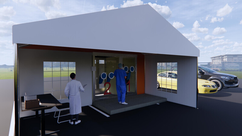 Newsroom | v2com-newswire | Newswire | Architecture | Design | Lifestyle - Press release - CannonDesign Creates Modular, Walk-in Booth Design for Coronavirus Testing - CannonDesign