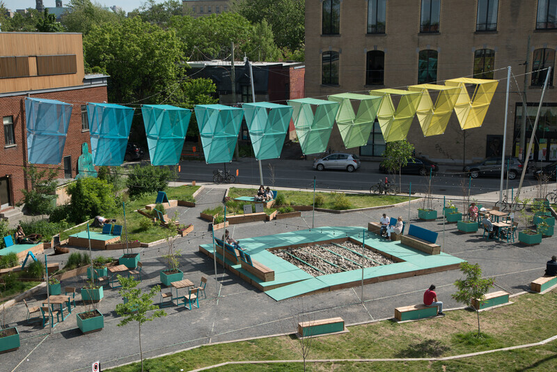 Newsroom | v2com-newswire | Newswire | Architecture | Design | Lifestyle - Press release - This summer on the Avenue: L’Aire – where shapes, light, and shade come together - Société de développement de l’avenue du Mont-Royal