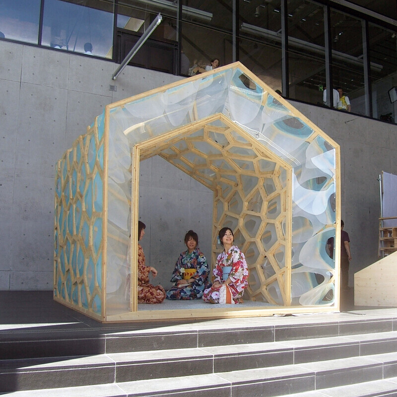 Newsroom | v2com-newswire | Newswire | Architecture | Design | Lifestyle - Press release - Award-Winning Project:Porous Manifold as a Japanese Tearoom - Ryumei Fujiki + Yukiko Sato / F.A.D.S + Fujiki Studio, KOU::ARC