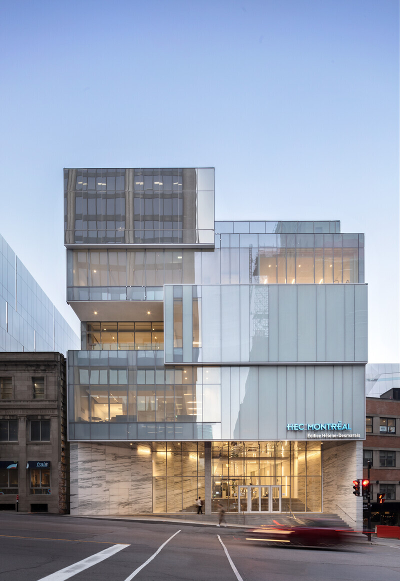 Newsroom | v2com-newswire | Newswire | Architecture | Design | Lifestyle - Press release - HEC Montréal’s Hélène Desmarais Building: A Contemporary Face for an Historic Institution - Provencher_Roy