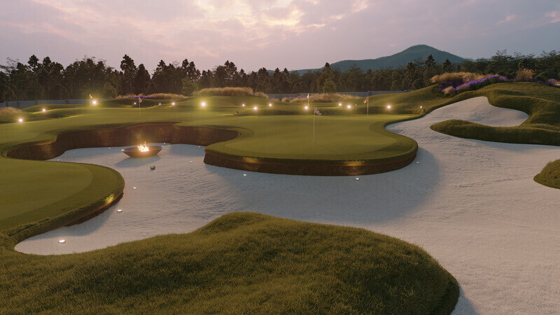 Salle de presse | v2com-newswire | Fil de presse | Architecture | Design | Art de vivre - Communiqué de presse - La collection privée de Pizá Golf propose des installations de pratique de golf ultramodernes avec bien-être et convivialité - Pizá Golf