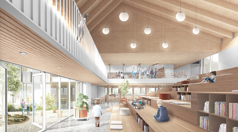 Newsroom | v2com-newswire | Newswire | Architecture | Design | Lifestyle - Press release - Marguerite d'Youville School - Lab-École Competition - APPAREIL Architecture, Agence Spatiale, BGLA Architecture