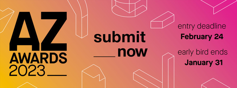 Salle de presse | v2com-newswire | Fil de presse | Architecture | Design | Art de vivre - Communiqué de presse - Appel à candidatures : AZ Awards 2023 - AZURE Media