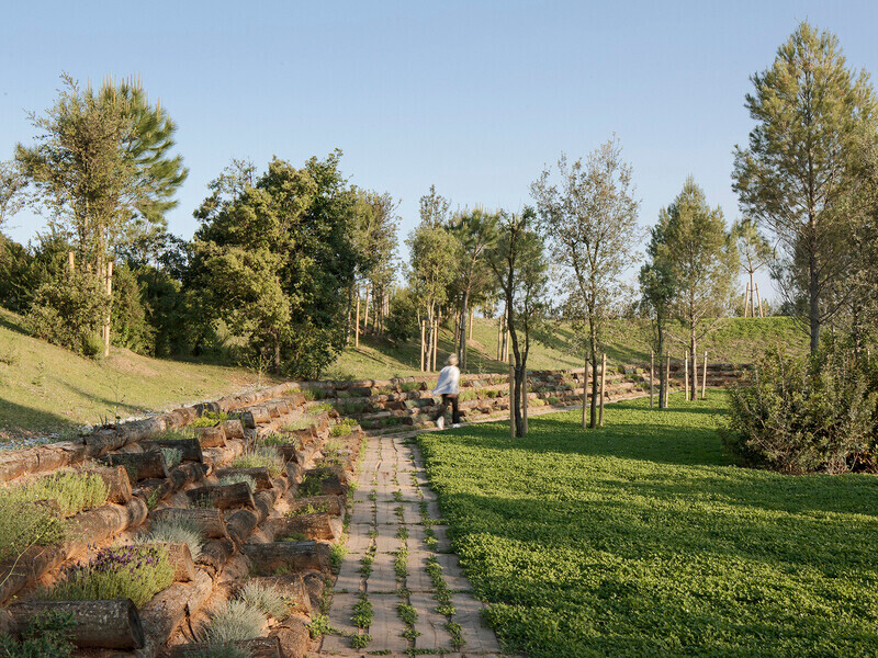 Salle de presse | v2com-newswire | Fil de presse | Architecture | Design | Art de vivre - Communiqué de presse - Chemin forestier dans le cimetière de Roques Blanques dans le parc naturel de Collserola, Barcelone - Batlleiroig