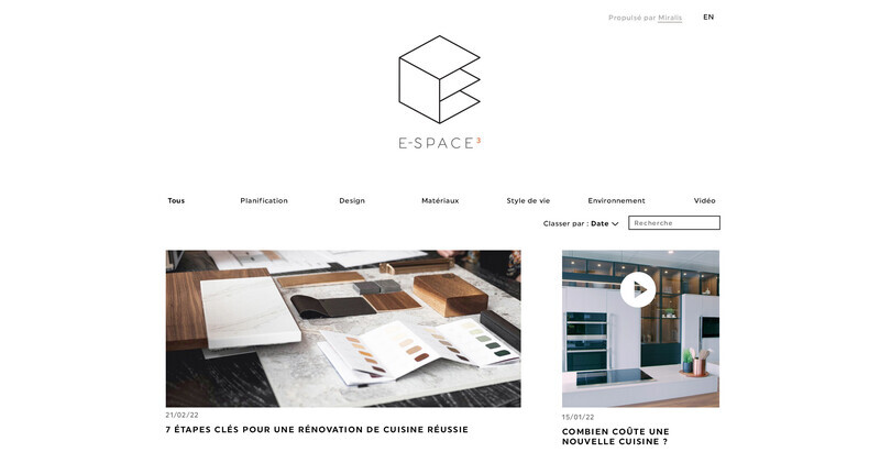 Newsroom | v2com-newswire | Newswire | Architecture | Design | Lifestyle - Press release - Miralis Launches E-Space3: New Digital Platform to Demystify Kitchen Renovation - Miralis