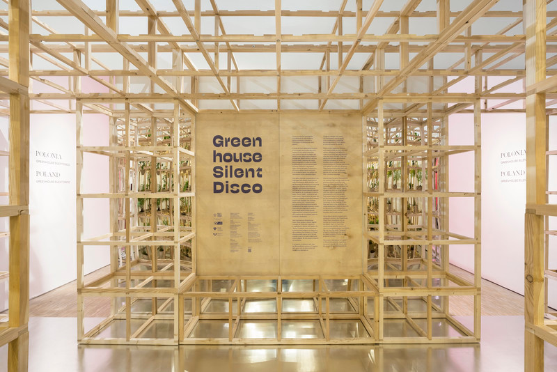 Press kit - Press release - POLISH PAVILION Inaugurates Immersive Installation 'GREENHOUSE SILENT DISCO' at 23rd Triennale Milano International Exhibition - Organising institutions:  					Adam Mickiewicz Institute, Architecture Museum in Wrocław