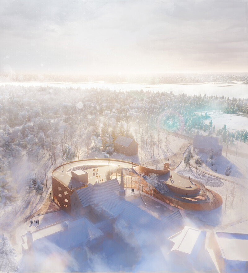Press kit - Press release - Mukwa Waakaa'igan Indigenous Centre of Cultural Excellence at Algoma University - Moriyama & Teshima Architects and Smoke Architecture