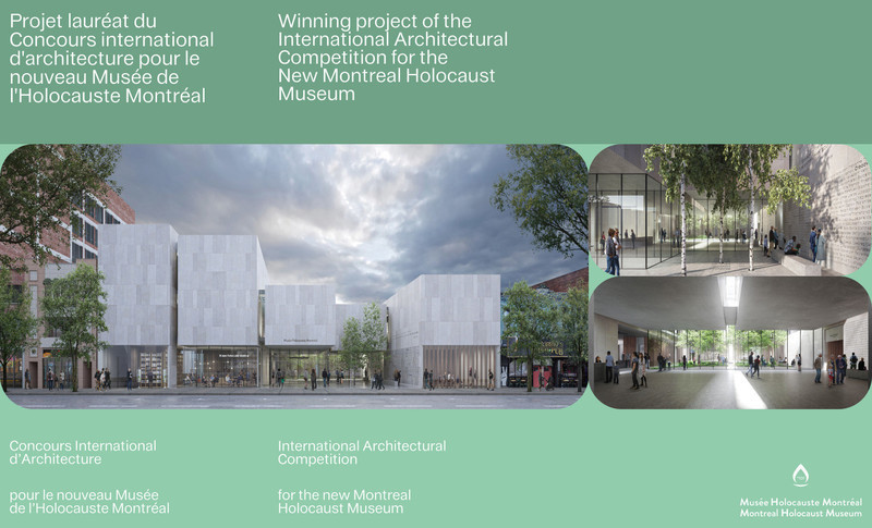 Salle de presse | v2com-newswire | Fil de presse | Architecture | Design | Art de vivre - Communiqué de presse - Le Musée de l'Holocauste Montréal dévoile les plans de son nouveau bâtiment au centre-ville - Musée de l'Holocauste Montréal