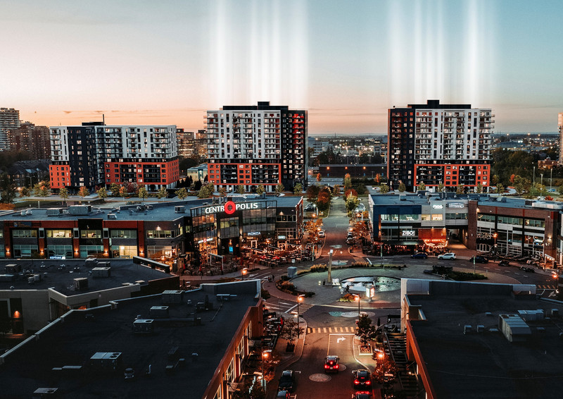 Press kit - Press release - New Real Estate Project In The Heart Of The Centropolis Complex In Laval: A Unique Concept For A Colourful And Dynamic Community! - Cominar, Cogir Real Estate and Divco