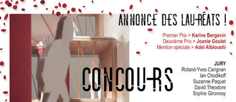 Salle de presse | v2com-newswire | Fil de presse | Architecture | Design | Art de vivre - Communiqué de presse - Annonce des lauréatsConcours Jeune critique MAQ en architecture - La Maison de l'architecture du Québec (MAQ)