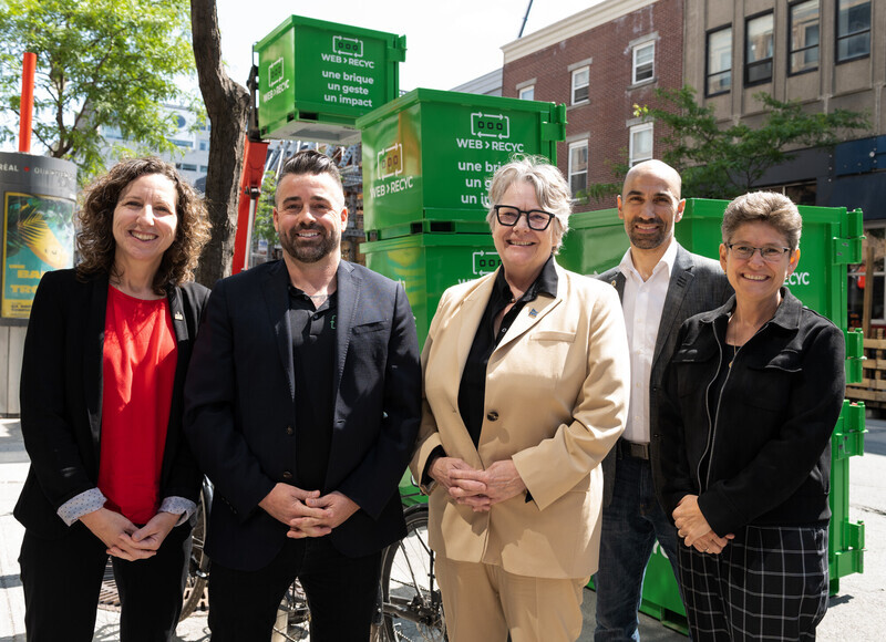 Press kit - Press release - Launch of the WEB-RECYC platform: Giving and buying Used Bricks Has Never Been Easier - Architecture Without Borders Quebec (AWBQ)