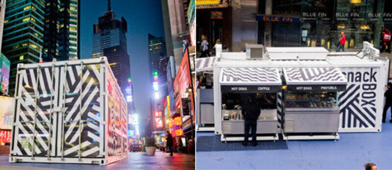Salle de presse | v2com-newswire | Fil de presse | Architecture | Design | Art de vivre - Communiqué de presse - SnackBox, Times Square New York - Aedifica