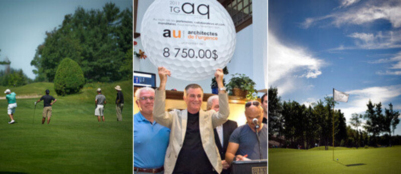 Newsroom | v2com-newswire | Newswire | Architecture | Design | Lifestyle - Press release - The golf tournament of the architects of Quebecsupport again the humanitarian work ofEmergency Architects of Canada - Cooperation and Emergency Architects