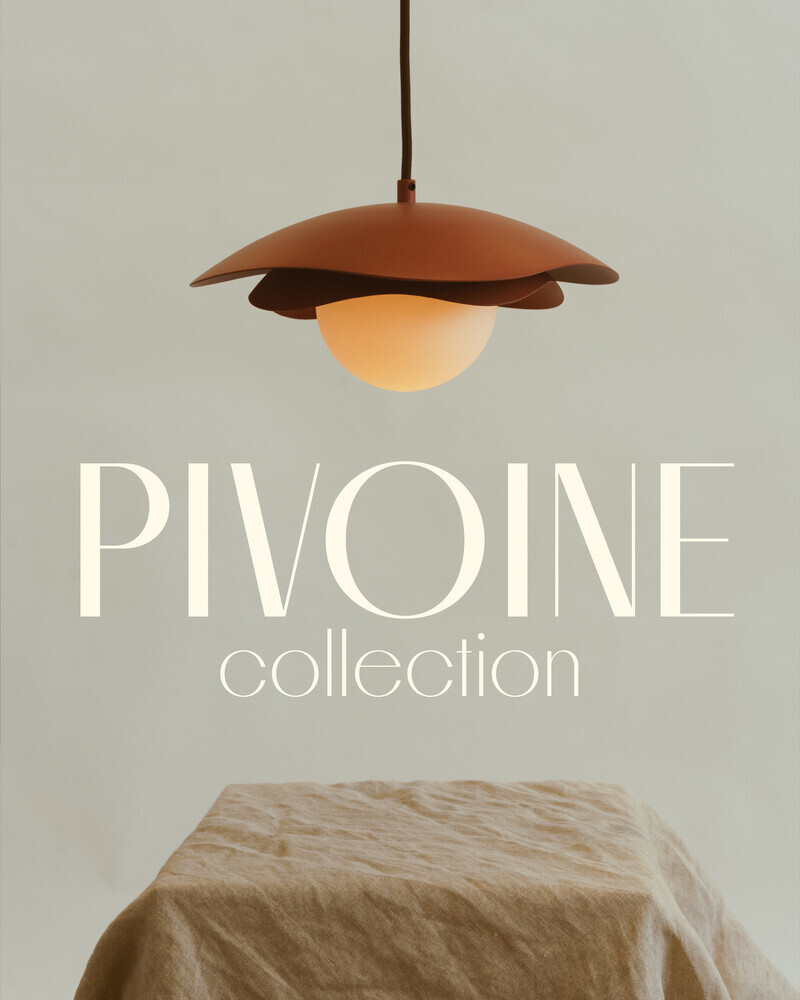 Salle de presse | v2com-newswire | Fil de presse | Architecture | Design | Art de vivre - Communiqué de presse - Pivoine : une nouvelle collection toute en délicatesse pour Luminaire Authentik - Luminaire Authentik