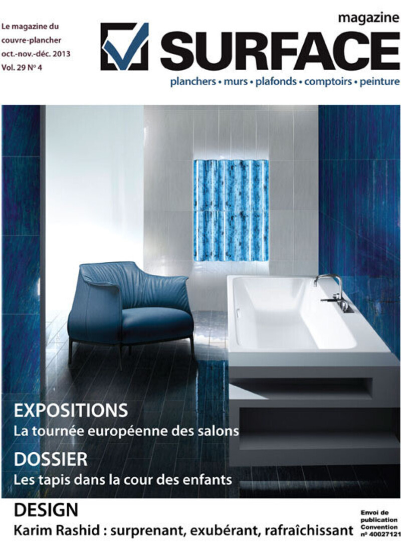 Salle de presse | v2com-newswire | Fil de presse | Architecture | Design | Art de vivre - Communiqué de presse - En route pour Coverings avec le magazine Surface - Le magazine Surface