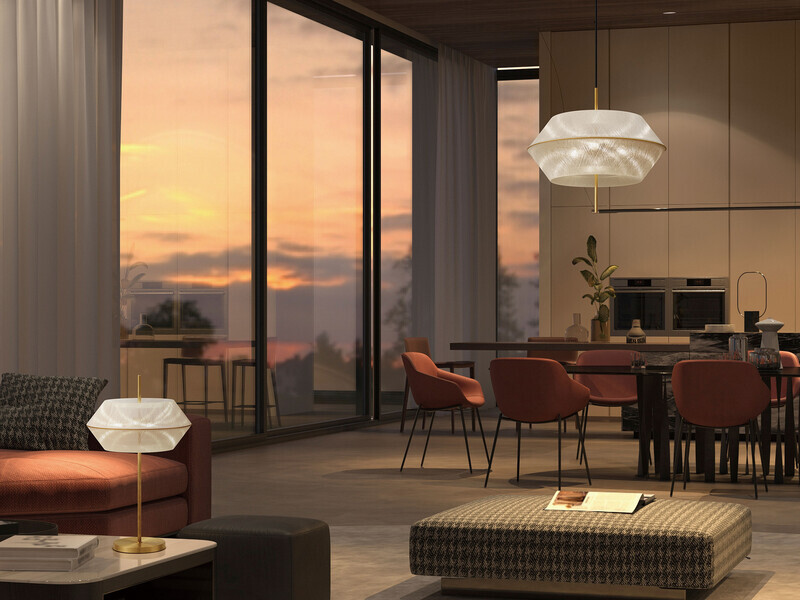 Salle de presse | v2com-newswire | Fil de presse | Architecture | Design | Art de vivre - Communiqué de presse - YAMAGIWA lance « TWILIGHT », une collection de luminaires inspirée du ciel au crépuscule - YAMAGIWA