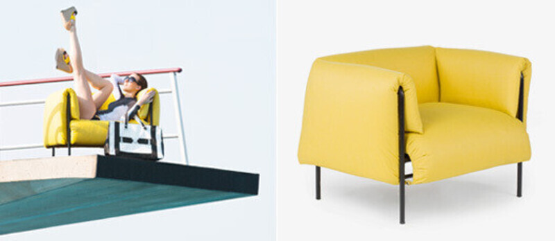 Salle de presse | v2com-newswire | Fil de presse | Architecture | Design | Art de vivre - Communiqué de presse - Collection Blow up / Cover Me : Lounge / Ottoman / Loveseat - Céline Godin pour Jardin de Ville