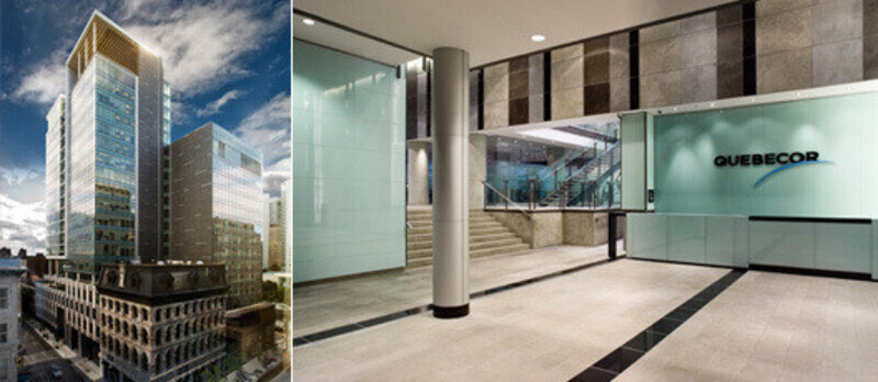 Salle de presse | v2com-newswire | Fil de presse | Architecture | Design | Art de vivre - Communiqué de presse - Siège social de Quebecor - Groupe IBI-CHBA / Le Groupe Arcop architectes en consortium (Lemay)