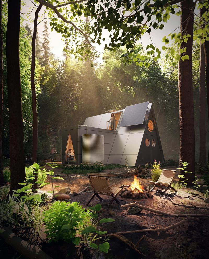 Salle de presse | v2com-newswire | Fil de presse | Architecture | Design | Art de vivre - Communiqué de presse - Camping House : vers un avenir durable du micrologement - Atelier Lune