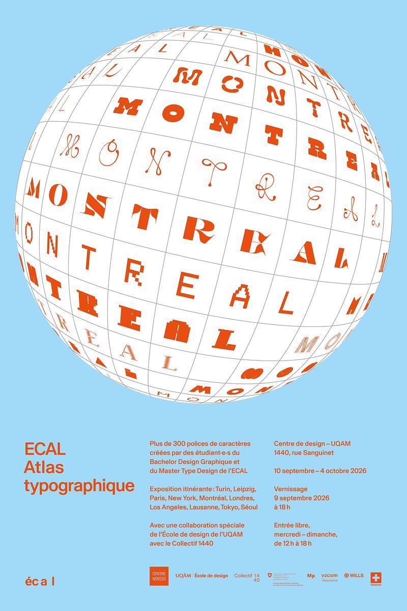 Newsroom | v2com-newswire | Newswire | Architecture | Design | Lifestyle - Press release - UQAM’s Centre de design Presents "ECAL A Typographic Atlas" - Centre de design de l'UQAM