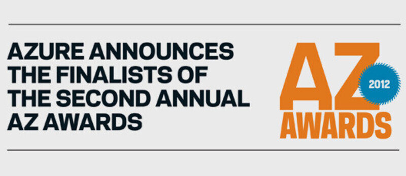Newsroom | v2com-newswire | Newswire | Architecture | Design | Lifestyle - Press release - Azure announces the finalists of the second annual AZ Awards - Azure Magazine