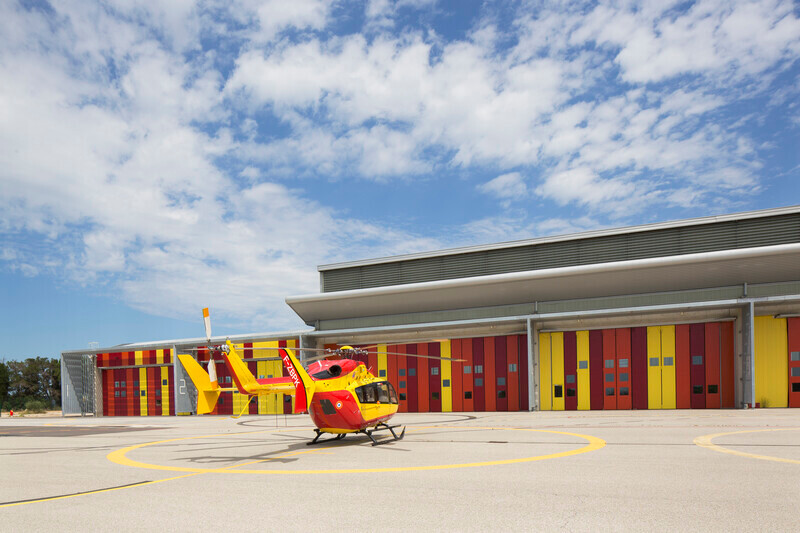 Press kit - Press release - Extension of the helicopter group of civil security - Nimes Garons
 - NBJ architectes