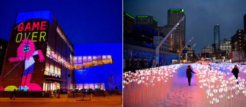 Newsroom | v2com-newswire | Newswire | Architecture | Design | Lifestyle - Press release - Luminothérapie in Quartier des Spectacles (Montréal) : unveiling of the 2013-2014 works - Quartier des spectacles partnership