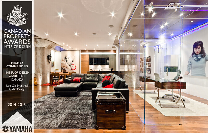 Salle de presse | v2com-newswire | Fil de presse | Architecture | Design | Art de vivre - Communiqué de presse - ActDesign est honoré par le prestigieux concours «International Property Awards» pour l'aménagement du loft du Vieux-Montréal - ActDesign